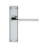 SZM035CP Serozzetta Zone Lever On Backplate - Latch Polished Chrome