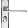 SZM036CP Serozzetta Zone Lever On Backplate - Bathroom 57mm C/C Polished Chrome