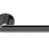 Serozzetta Trend Door Handles On Round Rose, Black Nickel - (Sold In Pairs)