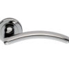 Serozzetta Design Door Handles On Round Rose, Polished Chrome (Sold In Pairs)