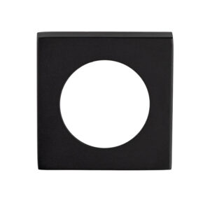 Square Szm Outer Rose Covers (To Suit Szm Lever On Rose), Matt Black