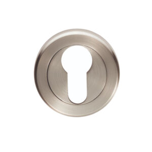 Serozzetta Residential Euro Profile Escutcheon, Satin Nickel