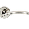 Serozzetta Residential Trenta Door Handles On Round Rose, Polished Nickel (Sold In Pairs)