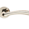 Serozzetta Residential Cinquanta Door Handles On Round Rose, Polished Nickel (Sold In Pairs)