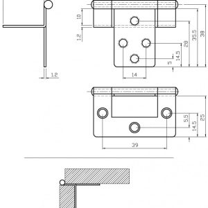 Single Cranked Hinge