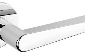 Atlantic Tupai Rapido 5S Line Torrao 5mm Slimline Designer Door Handles On Round Rose, Bright Polished Chrome - T1967R5SPC (sold in pairs)