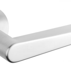 Atlantic Tupai Rapido 5S Line Torrao 5mm Slimline Designer Door Handles On Round Rose, Satin Chrome - T1967R5SSC (sold in pairs)