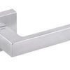 Atlantic Tupai Rapido Quadraline Rillo Designer Door Handles On Square Rose, Satin Chrome - T2275SSC (sold in pairs)