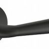 Atlantic Tupai Rapido Curvaline Adra Designer Door Handles On Round Rose, Matt Black - T293RMB (sold in pairs)