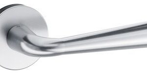 Atlantic Tupai Rapido Curvaline Adra Designer Door Handles On Round Rose, Satin Chrome - T293RSC (sold in pairs)