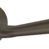 Atlantic Tupai Rapido Curvaline Adra Designer Door Handles On Round Rose, Titanium - T293RTT (sold in pairs)