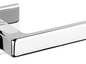 Atlantic Tupai Rapido 5S Line Portel 5mm Slimline Designer Door Handles On Square Rose, Bright Polished Chrome - T3095S5SPC (sold in pairs)