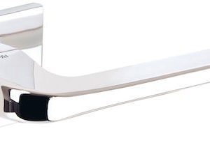 Atlantic Tupai Rapido 5S Line Canha 5mm Slimline Designer Door Handles On Square Rose, Bright Polished Chrome - T4007S5SPC (sold in pairs)