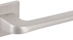 Atlantic Tupai Rapido 5S Line Canha 5mm Slimline Designer Door Handles On Square Rose, Pearl Nickel - T4007S5SPL (sold in pairs)