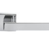 Manital Techna Door Handles On Square Rose, Polished Chrome (Sold In Pairs)