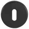 Atlantic Tupai Rapido Curva/Quadraline Round Euro Profile Escutcheon, Matt Black - TESCERMB (sold in pairs)