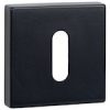 Atlantic Tupai Rapido Curva/Quadraline Square Euro Profile Escutcheon, Matt Black - TESCESMB (sold in pairs)