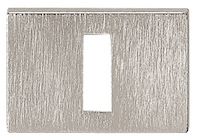 Atlantic Tupai Rapido Retaline Rectangular Standard Profile Escutcheon, Pearl Nickel - TESCKLPL (sold in pairs)