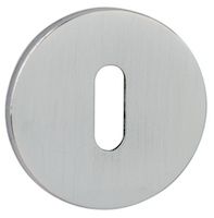 Atlantic Tupai Rapido 5S Line 5mm Slimline Round Standard Profile Escutcheon, Satin Chrome - TESCKR5SSC (sold in pairs)