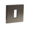 Atlantic Tupai Rapido 5S Line 5mm Slimline Square Standard Profile Escutcheon, Black Satin Nickel - TESCKS5SBSN (sold in pairs)