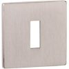 Atlantic Tupai Rapido 5S Line 5mm Slimline Square Standard Profile Escutcheon, Pearl Nickel - TESCKS5SPL (sold in pairs)