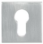 Atlantic Tupai Rapido Curva/Quadraline Square Standard Profile Escutcheon, Satin Chrome - TESCKSSC (sold in pairs)