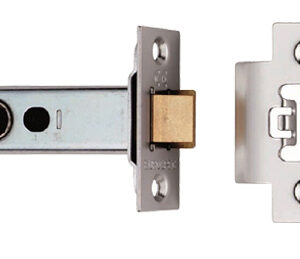 Eurospec Double Sprung 3 Inch Tubular Latches (Bolt Through) - Nickel Plate Or Satin Chrome