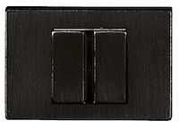 Atlantic Tupai Rapido Retaline Rectangular Bathroom Turn & Release, Matt Black - TWCLMB