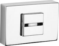 Atlantic Tupai Rapido Retaline Rectangular Bathroom Turn & Release, Bright Polished Chrome - TWCLPC