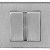 Atlantic Tupai Rapido Retaline Rectangular Bathroom Turn & Release, Satin Chrome - TWCLSC