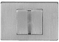 Atlantic Tupai Rapido Retaline Rectangular Bathroom Turn & Release, Satin Chrome - TWCLSC