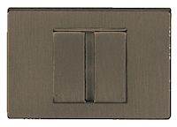 Atlantic Tupai Rapido Retaline Rectangular Bathroom Turn & Release, Titanium - TWCLTT