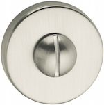 Atlantic Tupai Rapido Curva/Quadraline Round Bathroom Turn & Release, Satin Chrome - TWCRSC