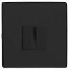 Atlantic Tupai Rapido 5S Line 5mm Slimline Square Bathroom Turn & Release, Matt Black - TWCS5SMB