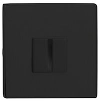 Atlantic Tupai Rapido 5S Line 5mm Slimline Square Bathroom Turn & Release, Matt Black - TWCS5SMB