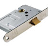 Eurospec Economy 2.5 Or 3 Inch Long Upright Case Mortice Latches (Bolt Through) - Silver Finish