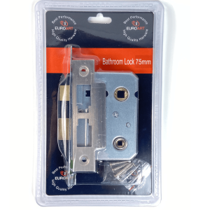 Bathroom Mortice Lock- 63mm- Satin Stainless Steel Finish