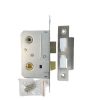 Bathroom Mortice Lock- 75mm- Satin Stainless Steel Finish