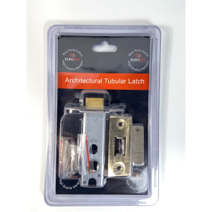 Tubular Latch – 75mm – Satin Stainless Steel & Polished Brass Finish