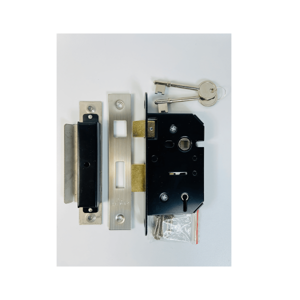 5 Lever Sash Lock – 63mm – Satin Stainless Steel Finish