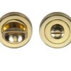 Heritage Brass Round 53Mm Diameter Turn & Release, Polished Brass Finish