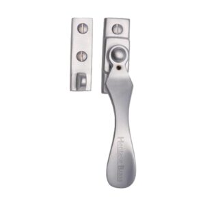 Heritage Brass Wedge Pattern Locking Casement Fastener (127Mm), Satin Chrome