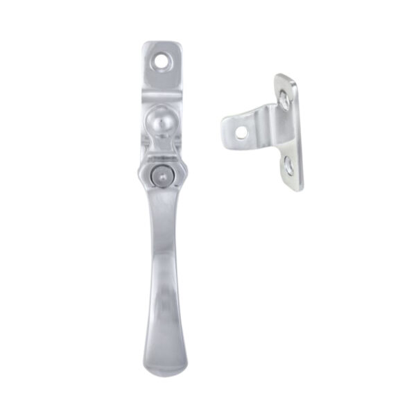 Wedge Pattern Casement Window Fasteners, Polished Chrome