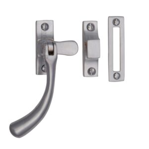 Heritage Brass Bulb End Mortice & Hook Plate Casement Fastener (128Mm), Satin Chrome