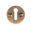 Heritage Brass Standard Key Escutcheon, Antique Brass