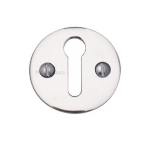 Heritage Brass Standard Key Escutcheon, Polished Chrome