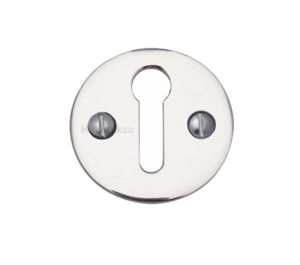 Heritage Brass Standard Key Escutcheon, Polished Chrome