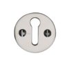 Heritage Brass Standard Key Escutcheon, Polished Nickel