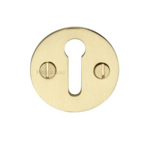 Heritage Brass Standard Key Escutcheon, Satin Brass