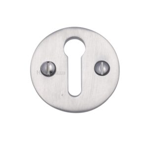 Heritage Brass Standard Key Escutcheon, Satin Chrome